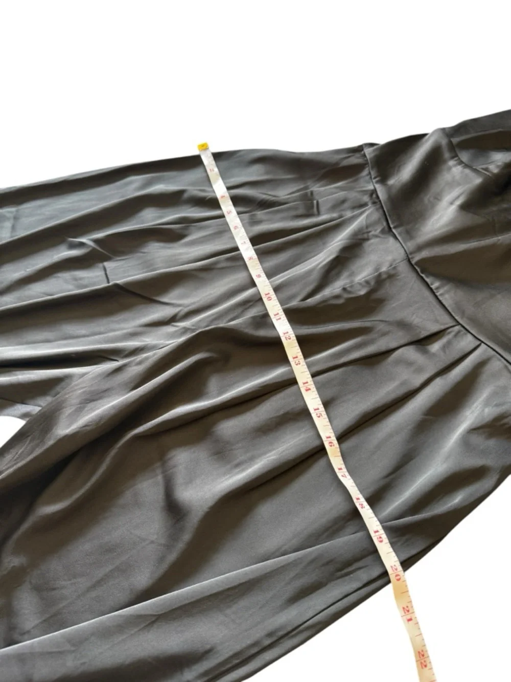 New Abercrombie & Fitch Jumpsuit Plunge Satin Black Size Medium $120 Dressy - Picture 5 of 10